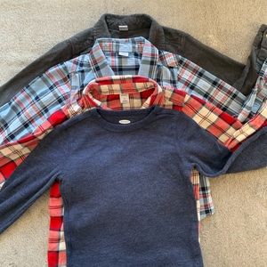 Old Navy Boys Lot 5T Long Sleeve Shirts